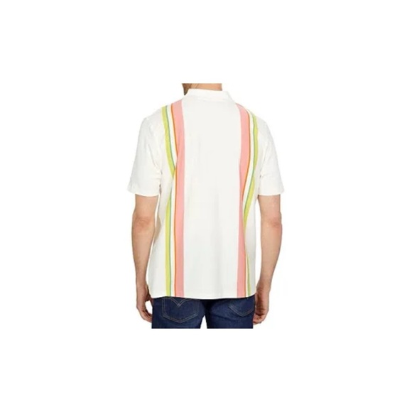 TED BAKER LONDON Defrost Placement Striped Polo | L - Picture 1 of 8